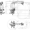 Габаритные размеры робота и чертеж диапазона движения